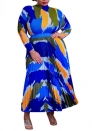 (Blue)2022 Styles Women Sexy Spring&Winter TikTok&Instagram Styles Vintage Hem Maxi Dress