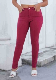 (Only Bottom)(Dark Red)2024 Styles Women Sexy&Fashion Sprint/Summer TikTok&Instagram Styles Jeans Long Pants